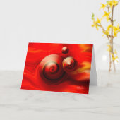 Carte de voeux Moiré Spin (Fleur jaune)