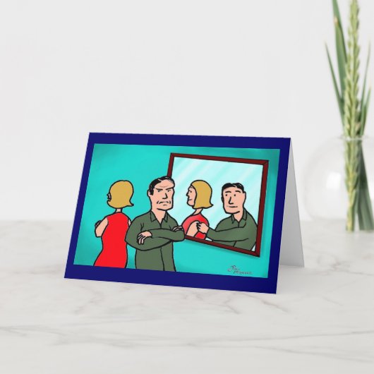 Carte de vœux "Moment de réflexion" de Green Weeni (Devant)