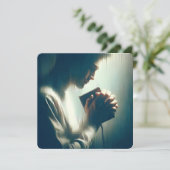 Carte de voeux "Moments de prière" (Debout devant)