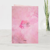 Carte de vœux Mon amour (Dos)