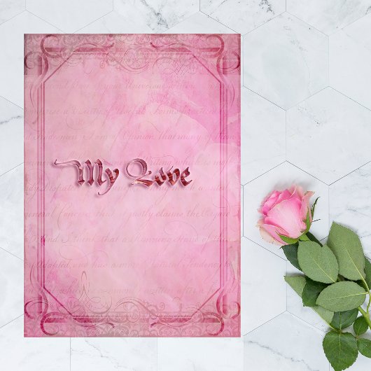 Carte de vœux Mon amour