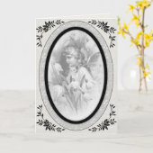 Carte de voeux Mon ange (Fleur jaune)