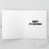 Carte de voeux MONA LISA FUNNY CHRISTMAS (Intérieur)