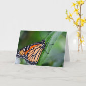 Carte de voeux Monarch (Fleur jaune)