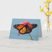 Carte de voeux Monarch Butterfly (Fleur jaune)