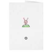 Carte de voeux Monarch Butterfly Girl (Dos)