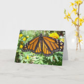 Carte de voeux Monarch Majesty (4) (Fleur jaune)