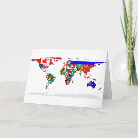 Carte de voeux mondiale marquée (Devant)
