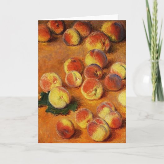Carte de voeux Monet Peaches (Devant)