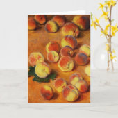 Carte de voeux Monet Peaches (Fleur jaune)