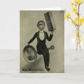 Carte de voeux "Monkey Brand Soap Advertising" (Fleur jaune)