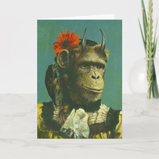Carte de voeux Monkey Demon (Devant)