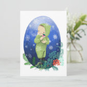 Carte de voeux Moochili hiver (Debout devant)