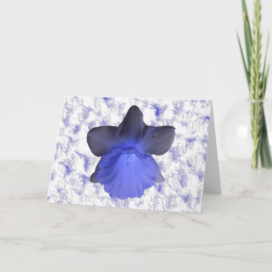 Carte de voeux Moody Blue Driving Daffodil (Devant)