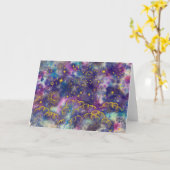 Carte de voeux "Moon and Stars" (Gold-Etc) (Fleur jaune)