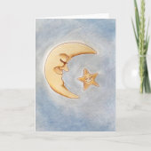 Carte de voeux Moon et Star (Devant)