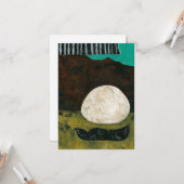Carte de voeux Moon Harvest (Devant/Arrière en situation)