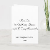 Carte de voeux Moon Zen (Dos)