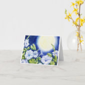 Carte de voeux Moonflower (Fleur jaune)