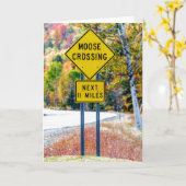 Carte de voeux Moose Crossing (Fleur jaune)