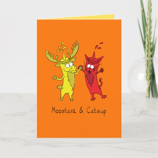 Carte de voeux Moostard et Catsup Moose & Cat (Devant)
