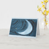 Carte de voeux Morning Star Moon (Fleur jaune)