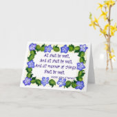 Carte de voeux 'Mother Julian Quotation' (Fleur jaune)