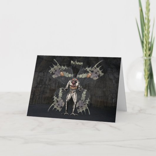 Carte de voeux Mothman (Devant)