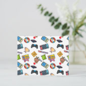 Carte de voeux - Motif de jeux vidéo (Debout devant)