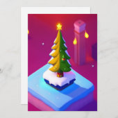 Carte de voeux motif vectoriel de Noël (Devant / Derrière)