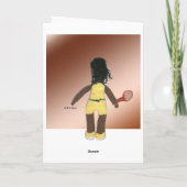 Carte de voeux - Motivation du joueur de tennis (v (Dos)