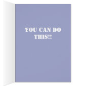 Carte de voeux Motivation ou Bonne chance (Intérieur (Droit))