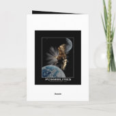 Carte de voeux motivationnelle de l'aigle chauve (Dos)