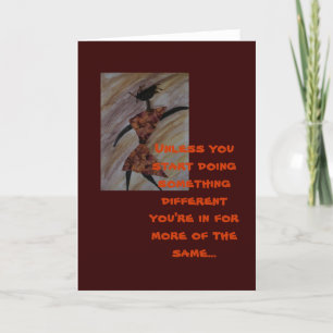 Carte de voeux motivationnelle ethnique