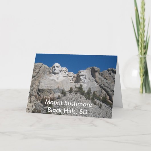 Carte de voeux Mount Rushmore (Devant)
