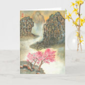 carte de vœux Mountain Mist (Fleur jaune)