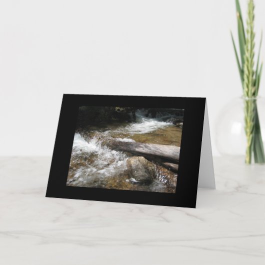 Carte de voeux Mountain Stream (Devant)