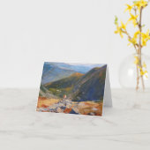 Carte de vœux "Mountain View" (Fleur jaune)