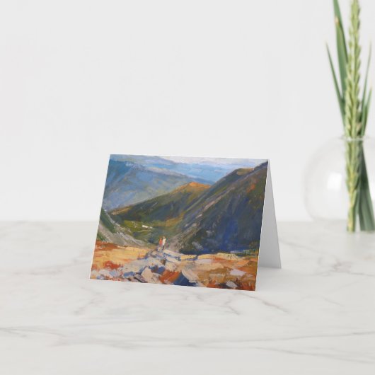 Carte de vœux "Mountain View" (Devant)