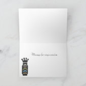 Carte de voeux Moustache (Intérieur)