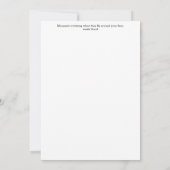 Carte de vœux moustique (Dos)