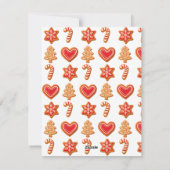 Carte de vœux multi-photo Joy Cookies Gingerbread (Dos)
