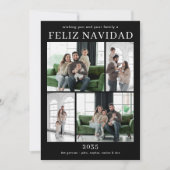 Carte de vœux multi-photos Feliz Navidad (Devant)
