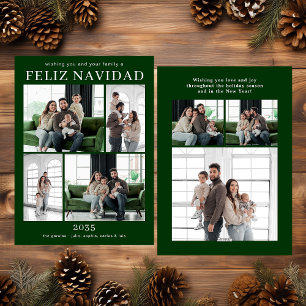 Carte de vœux multi-photos Feliz Navidad