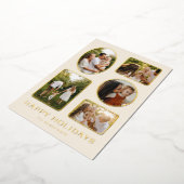 Carte de vœux Multiphoto Cadre Classique Doré (Rotation)