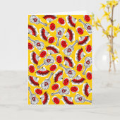 Carte de voeux multiverticale Souvenirs espagnol (Fleur jaune)
