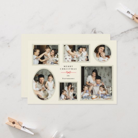 Carte de vœux mur de galerie (Devant/Arrière en situation)