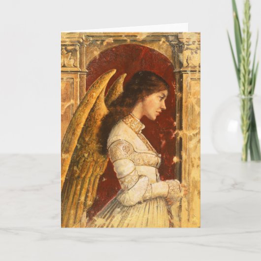 Carte de voeux murale pré-Raphaelite Angel (Devant)