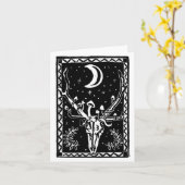 Carte de voeux Mushrrom Stag (Fleur jaune)