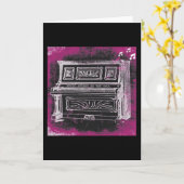 Carte de voeux Music Speed (Fleur jaune)